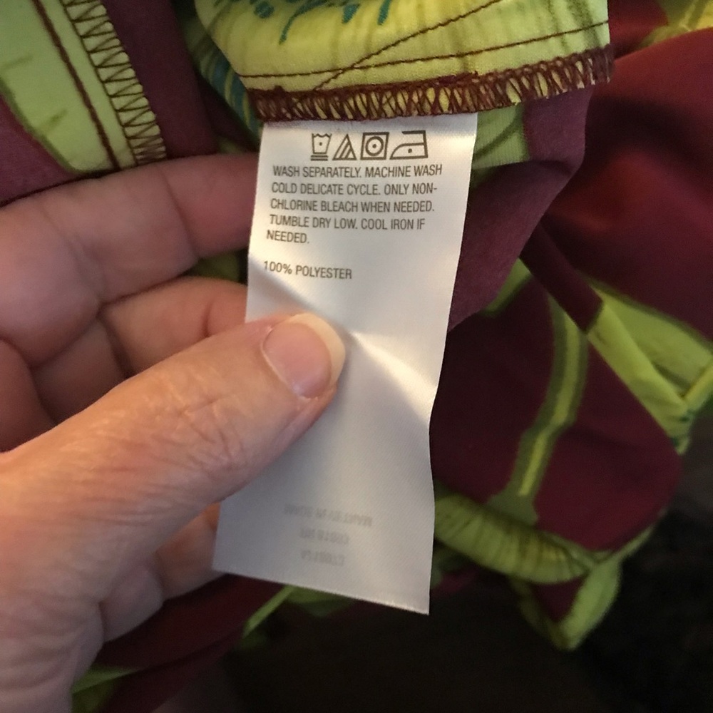 Carla Rockmore NWOT Maxi Dress Exotic Black Cherry Lime 2XP Feminine Chic Silky - Picture 6 of 7